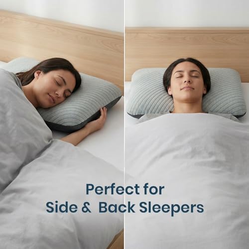 ROMA PUF Savaro Thick Memory Foam Pillow for Sleeping, 24x16 Inch, Soft Orthopedic Pillow for Neck, Cervical Shoulder Support, for Side & Back Sleepers, Breathable for Home & Hotel Use (Dream Wave) - Image 5