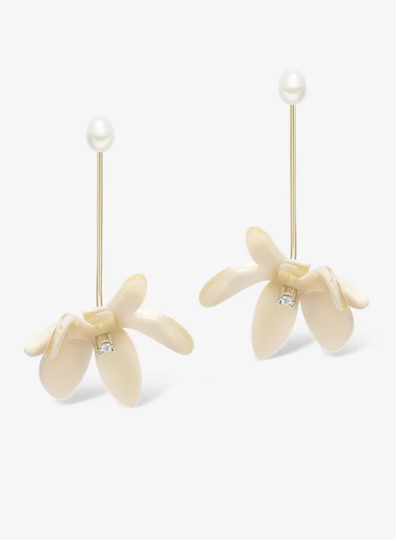 هيفانج أقراط شرابة من زهرة السوسن المزهرة - Image 1