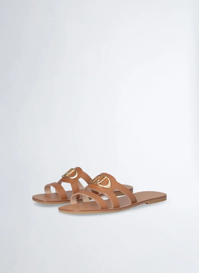 Liu Jo Flat sandals with logo