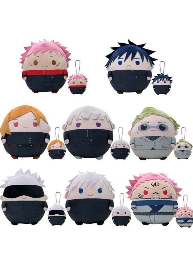 Generic - Spell Back To War Plush Doll Polygonum Stick You Ren Fu Hei Hui Five Enlightenment Dogs Roll Spine Seven Sea Jianren Doll-Specification:Gojo Satoru C-Color:30cm - Image 1