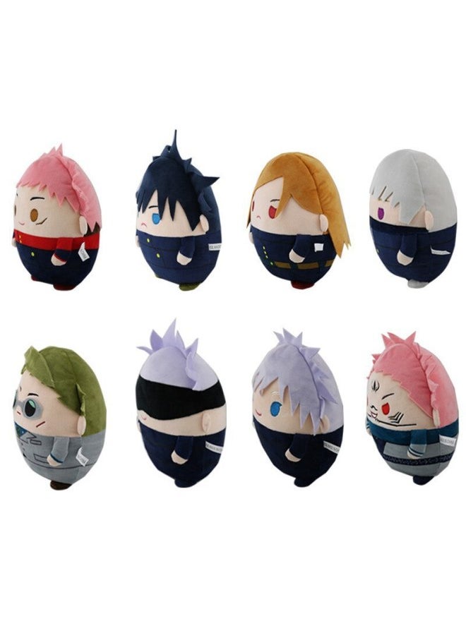 Generic - Spell Back To War Plush Doll Polygonum Stick You Ren Fu Hei Hui Five Enlightenment Dogs Roll Spine Seven Sea Jianren Doll-Specification:Gojo Satoru C-Color:30cm - Image 1