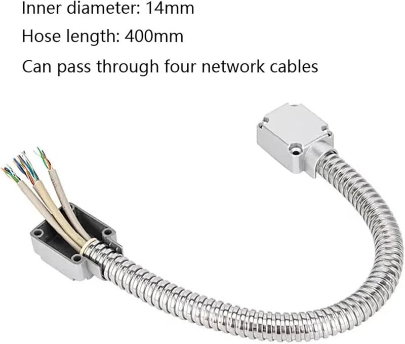 غلاف واقي للكابل الأسود المكشوف للتركيب لأنظمة التحكم في الوصول وأقفال الأبواب - Image 5