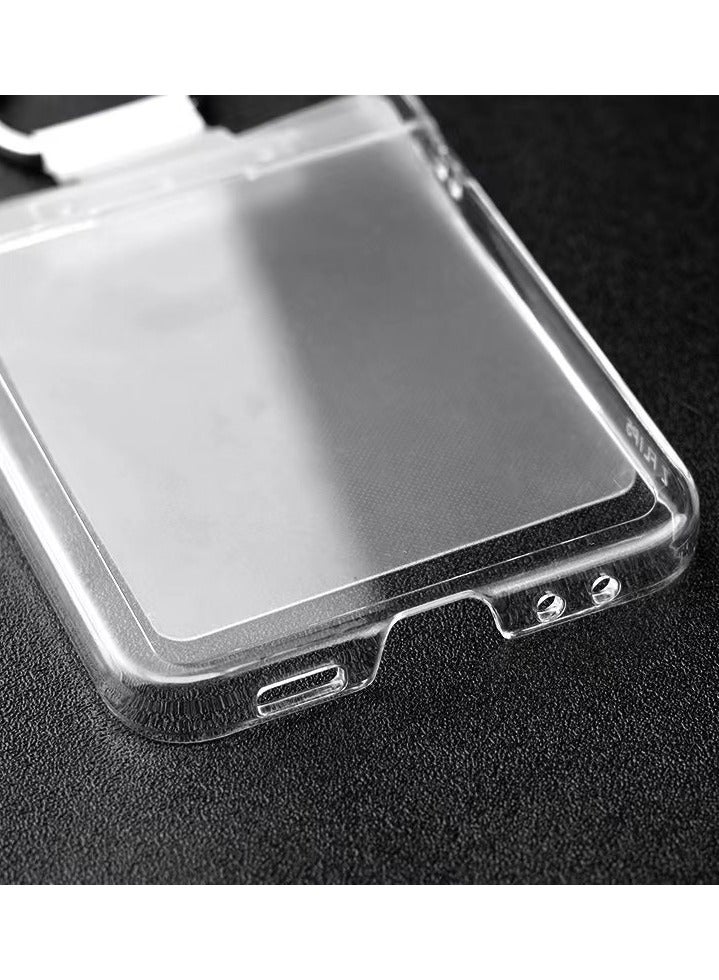 حافظة شفافة مع حلقة وقوف لجهاز سامسونج جالاكسي زد فليب 5 - Image 4