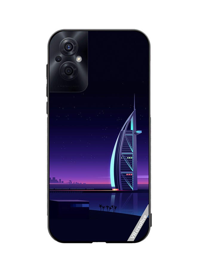 VR CREATIVE Protective Case Cover For Oppo Reno8 Z Burj Al Arab Design Multicolour - Image 1