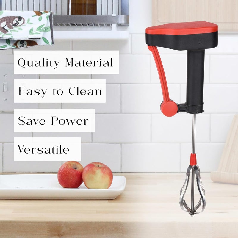 Kuber Industries خلاط يدوي من كوبر إندستريز | صانع لاسي بالحليب | خلاط يدوي مع شفرات فولاذية | مخفق بيض | خلاط يدوي للقهوة-لاسي-كريمة-حساء-حليب زبدة | خلاط يدوي للمطبخ | متعدد الألوان - Image 4