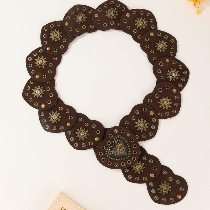 IZUS Women's Western Belt Love-Heart-Waist Boho-Country Cowgirl-Belts for Dresses - Image 4