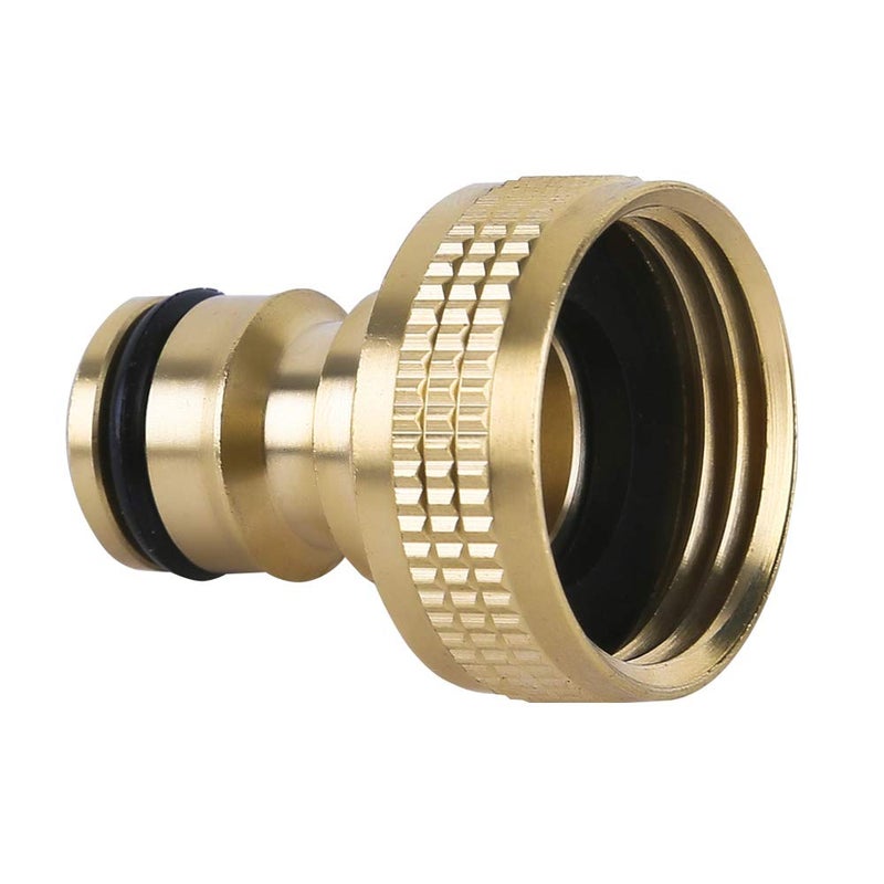 HQMPC Garden Hose Quick Connector Water Hose Qucik Connect Garden Hose Connectors Brass Hose connectors Water Quick Connect Fittings 3/4" Inch GHT Solid Brass 6 Sets(6pcs Male Coupling 6pcs Female Nipple) - Image 4