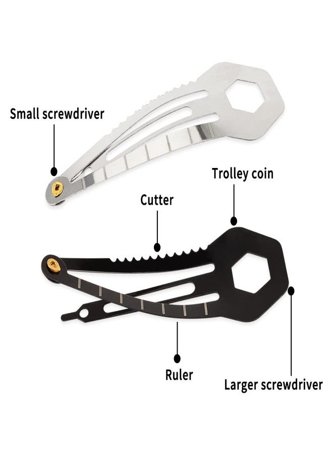 VinBee Self Defence Hair Clips For Women, Multi-Functional Hair Barrettes Mini Pins Stainless Steel, Self-Defense EDC Survival Kit-10 Pack - Image 2