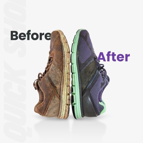 SNEAKARE Quick Shoe Cleaning Kit | Contains 150ml Foam Shoe Cleaner, 1 Medium Shoes Brush & 1 Microfiber Cleaning Cloth (Microfiber Towel) | Suitable for Sneakers, Nubuck, Leather, Suede & Sport Shoes - Image 3