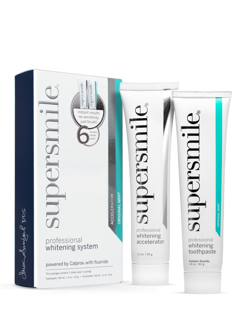 Supersmile Teeth Whitening System - Whitening Toothpaste and Accelerator - Whitens Up to 7 Shades - Image 1