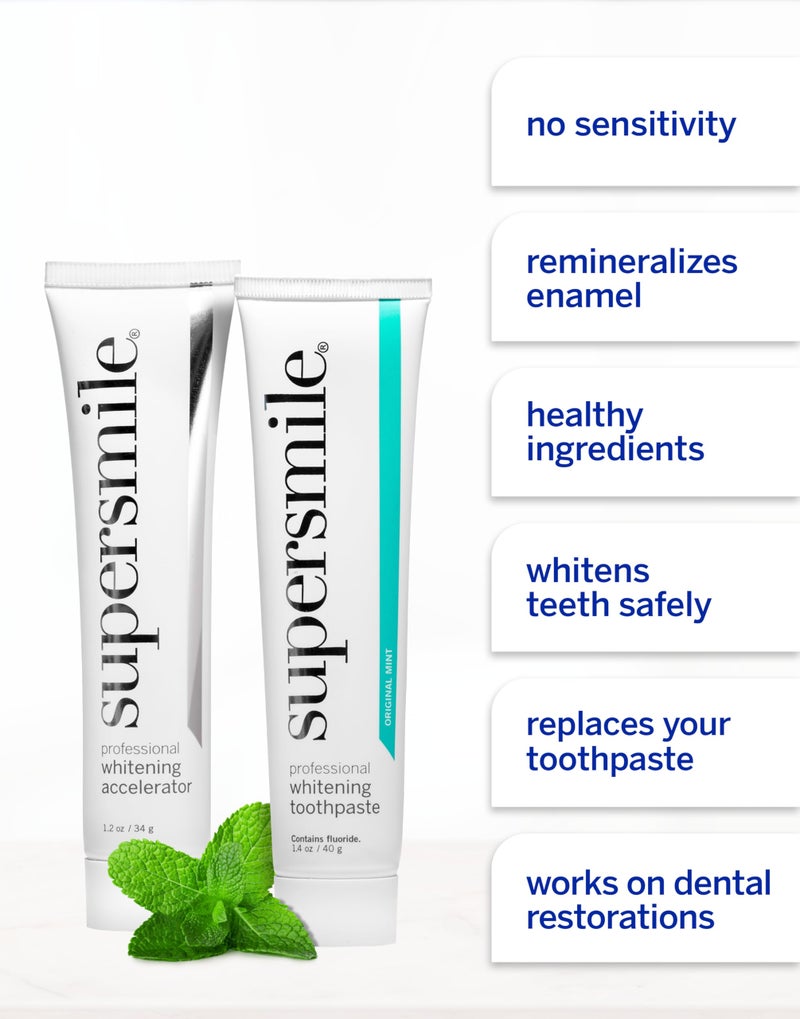 Supersmile Teeth Whitening System - Whitening Toothpaste and Accelerator - Whitens Up to 7 Shades - Image 4