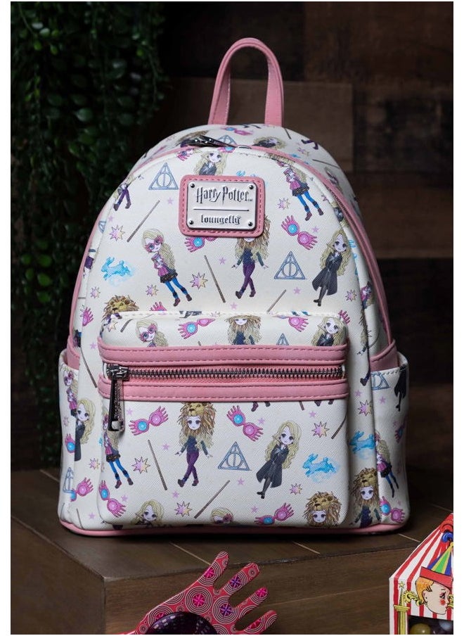 Loungefly - Harry Potter Luna Lovegood All Over Print Womens Double Strap Shoulder Bag Purse - Image 1