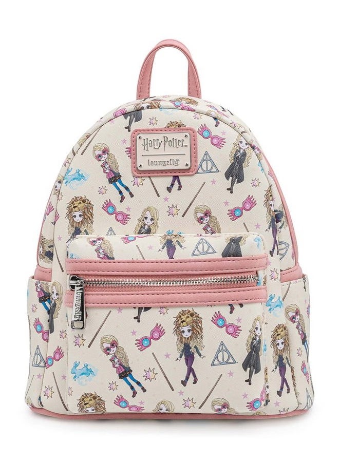 Loungefly - Harry Potter Luna Lovegood All Over Print Womens Double Strap Shoulder Bag Purse - Image 1