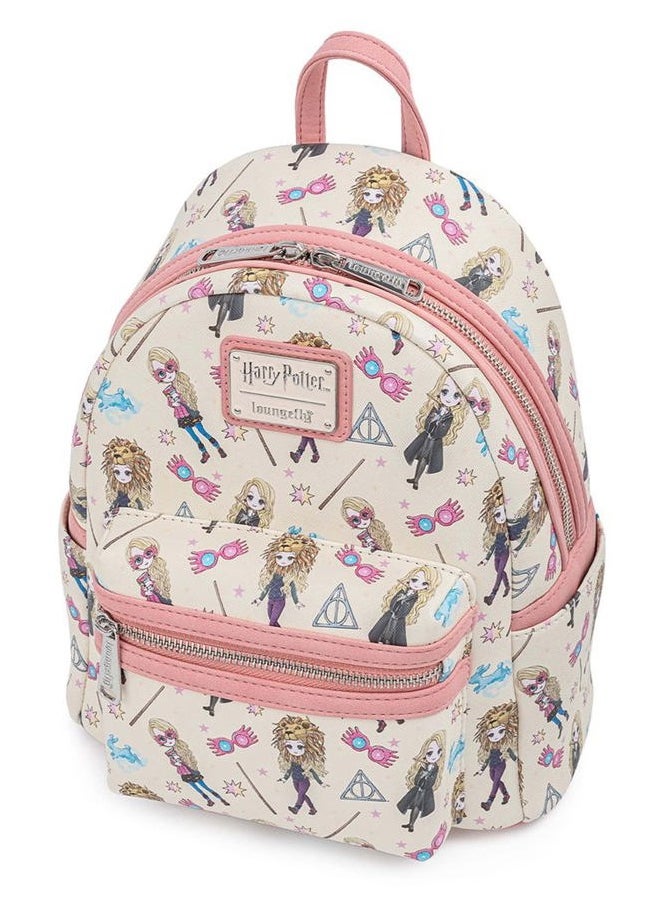 Loungefly - Harry Potter Luna Lovegood All Over Print Womens Double Strap Shoulder Bag Purse - Image 1