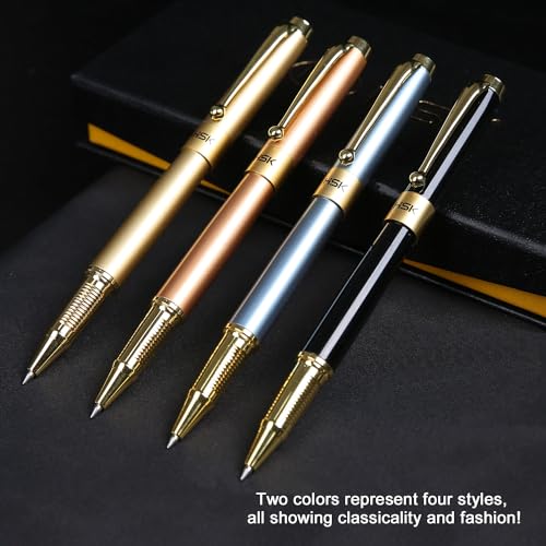 HSK Ballpoint Pens Luxury gift Pen Black Refill Line width 0.5mm,Best Ball Pen Gift Set for Men & Women Professional Executive,Office,Nice Pens Classy Gift Box (Blue) - Image 5
