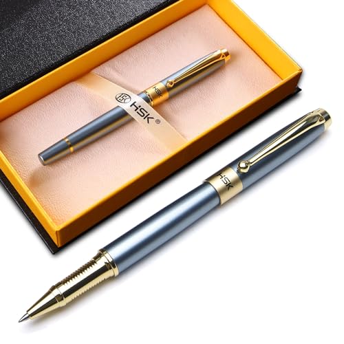 HSK Ballpoint Pens Luxury gift Pen Black Refill Line width 0.5mm,Best Ball Pen Gift Set for Men & Women Professional Executive,Office,Nice Pens Classy Gift Box (Blue) - Image 1