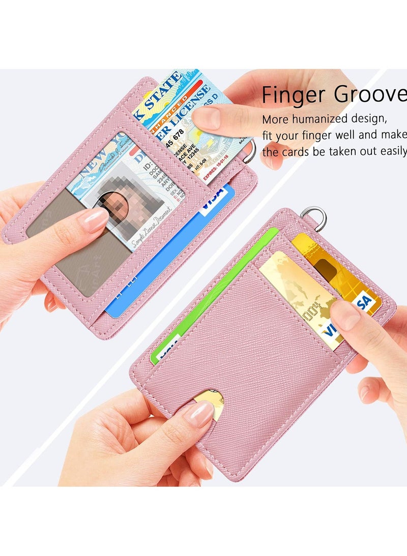 Slim Card Holder, Front Pocket Wallets, RFID Blocking, Minimalist Wallet - Image 5