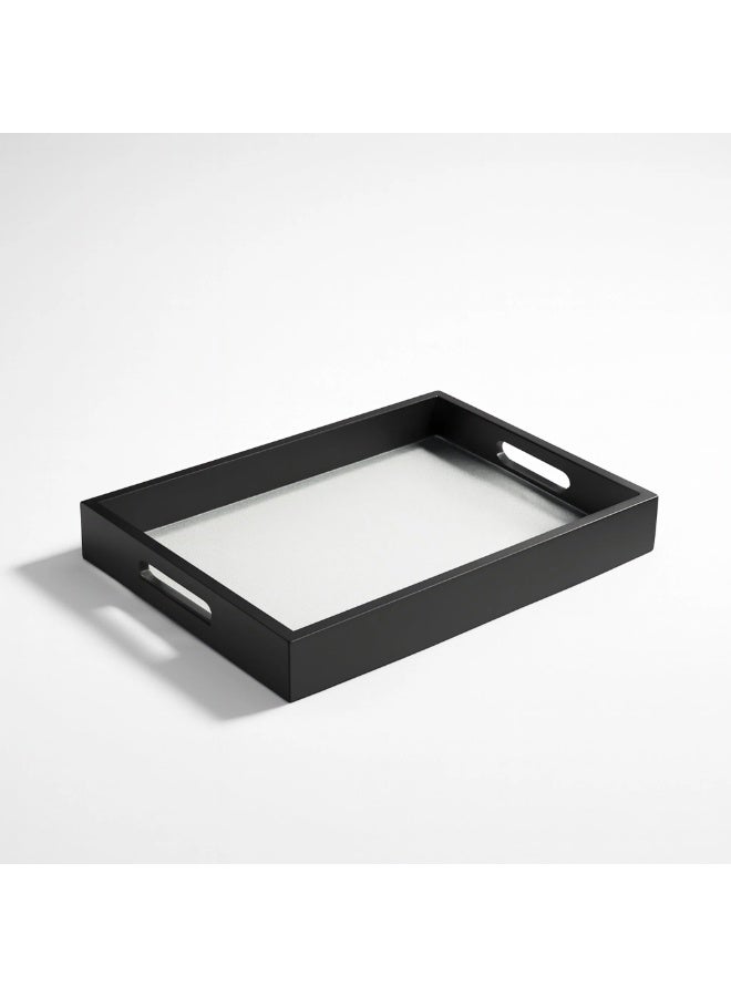 صينية تقديم خشبية بقاعدة زجاجية،(محبب) تصميم فاخر - Image 4