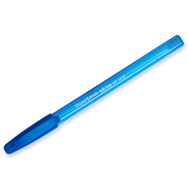 Paper Mate InkJoy 100ST Ballpoint Pens, (1.0mm ) Medium Point, Blue, Box of 12 (1951256) - Image 2