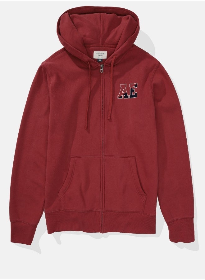 American Eagle - AE Graphic Zip-Up Hoodie - Image 1