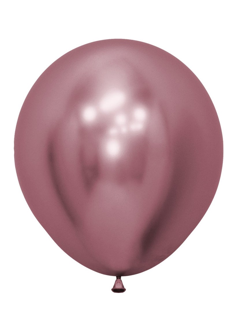 Sempertex Assorted Color Latex Balloons  Vibrant Balloons in Various Colors Perfect for Birthdays Parties Weddings and Celebrations Durable and Easy to Inflate for Fun Event Decorations (Refelex Pink) - Image 1
