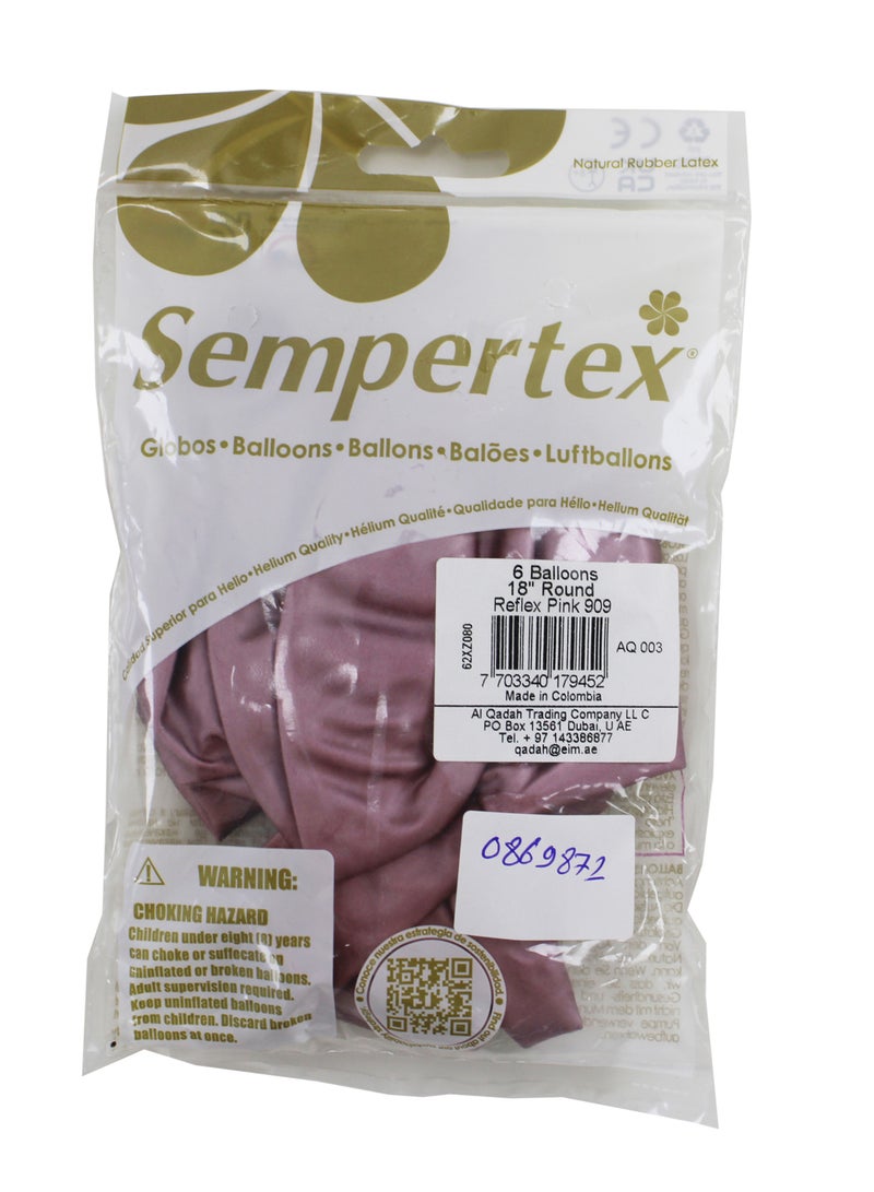 Sempertex Assorted Color Latex Balloons  Vibrant Balloons in Various Colors Perfect for Birthdays Parties Weddings and Celebrations Durable and Easy to Inflate for Fun Event Decorations (Refelex Pink) - Image 5