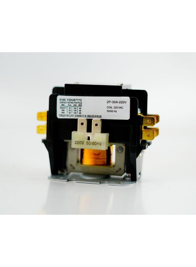 melfi موصل مغناطيسي لمكيف الهواء ملفي 30A بديل لمحرك ضاغط المكثف 2 قطب مع جهد ملف 220 فولت AC - Image 1