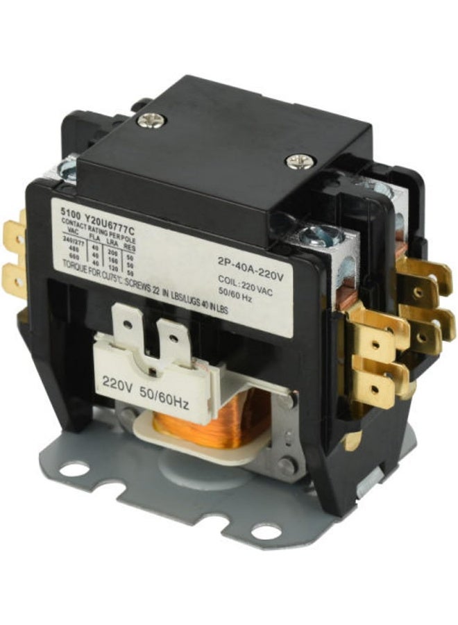 melfi موصل مغناطيسي لمكيف الهواء ملفي 30A بديل لمحرك ضاغط المكثف 2 قطب مع جهد ملف 220 فولت AC - Image 2