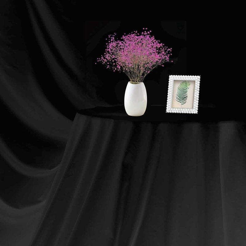 TYTYUU Black Photo Backdrop for Photoshoot Black Background for Photography Photo Backdrop Curtain for Party 5 x 7 FT - Image 4