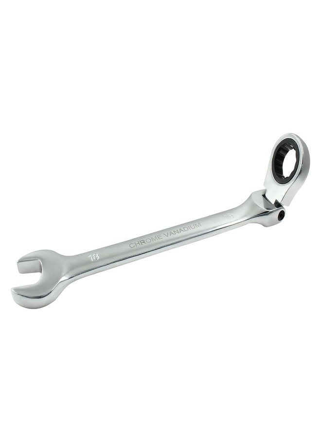 Hitefu 18mm Ratcheting Combination Wrench with Flex Head, 72 Teeth Metric Ratcheting Spanner with Chrome Vanadium Steel - Image 2
