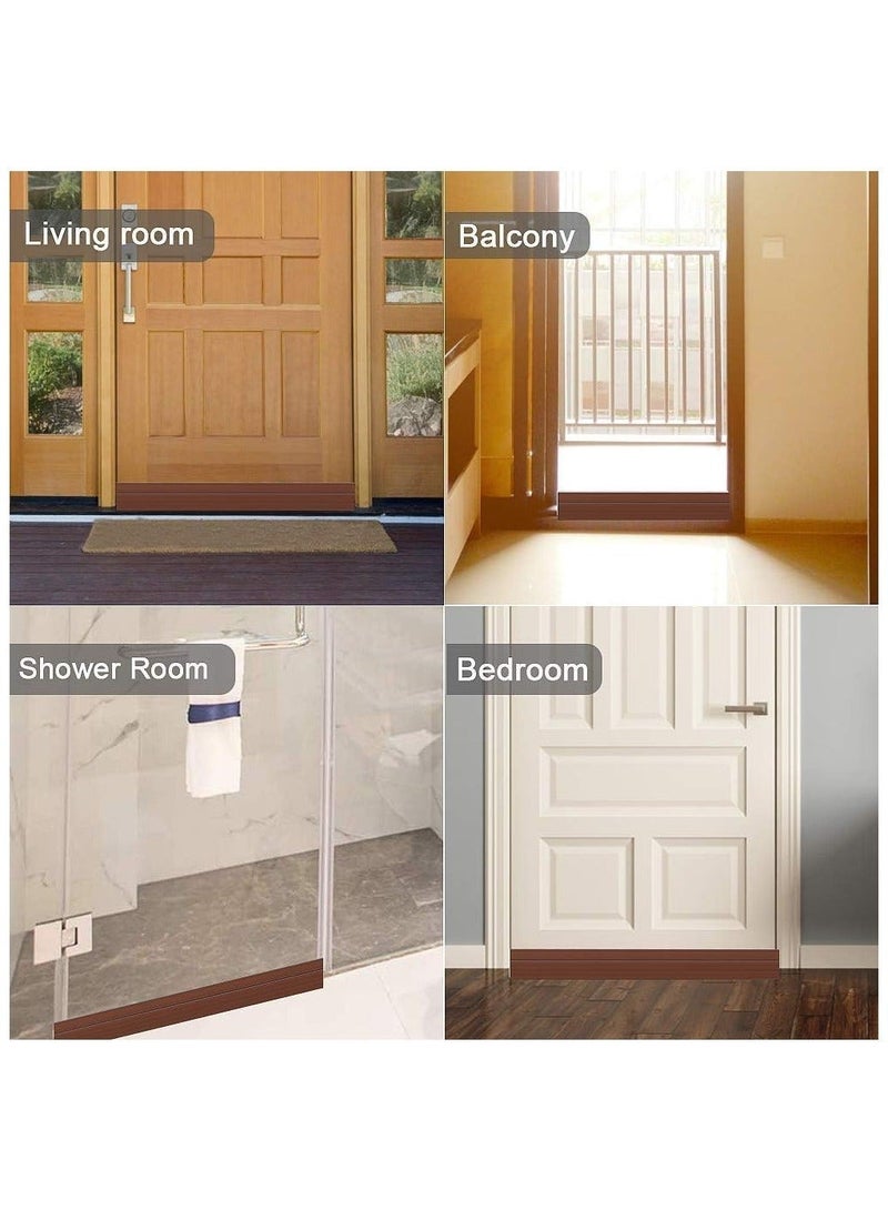 Vphom 2-Pack Under Door Draft Stopper Set – Weatherproof Door Seal, Noise Insulation, Soundproofing, Energy-Saving Draft Blocker for Home, Office, Bedroom, and Exterior Doors - Image 4