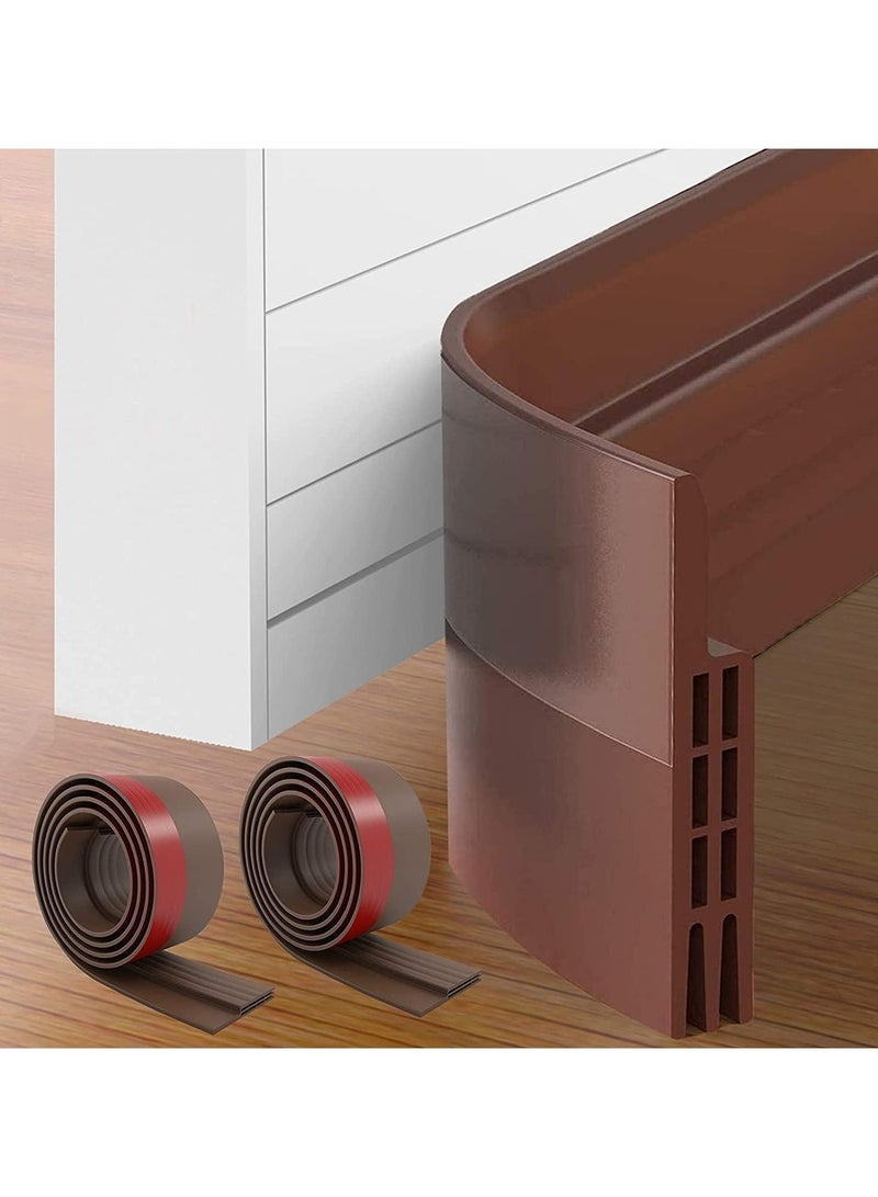 Vphom 2-Pack Under Door Draft Stopper Set – Weatherproof Door Seal, Noise Insulation, Soundproofing, Energy-Saving Draft Blocker for Home, Office, Bedroom, and Exterior Doors - Image 1