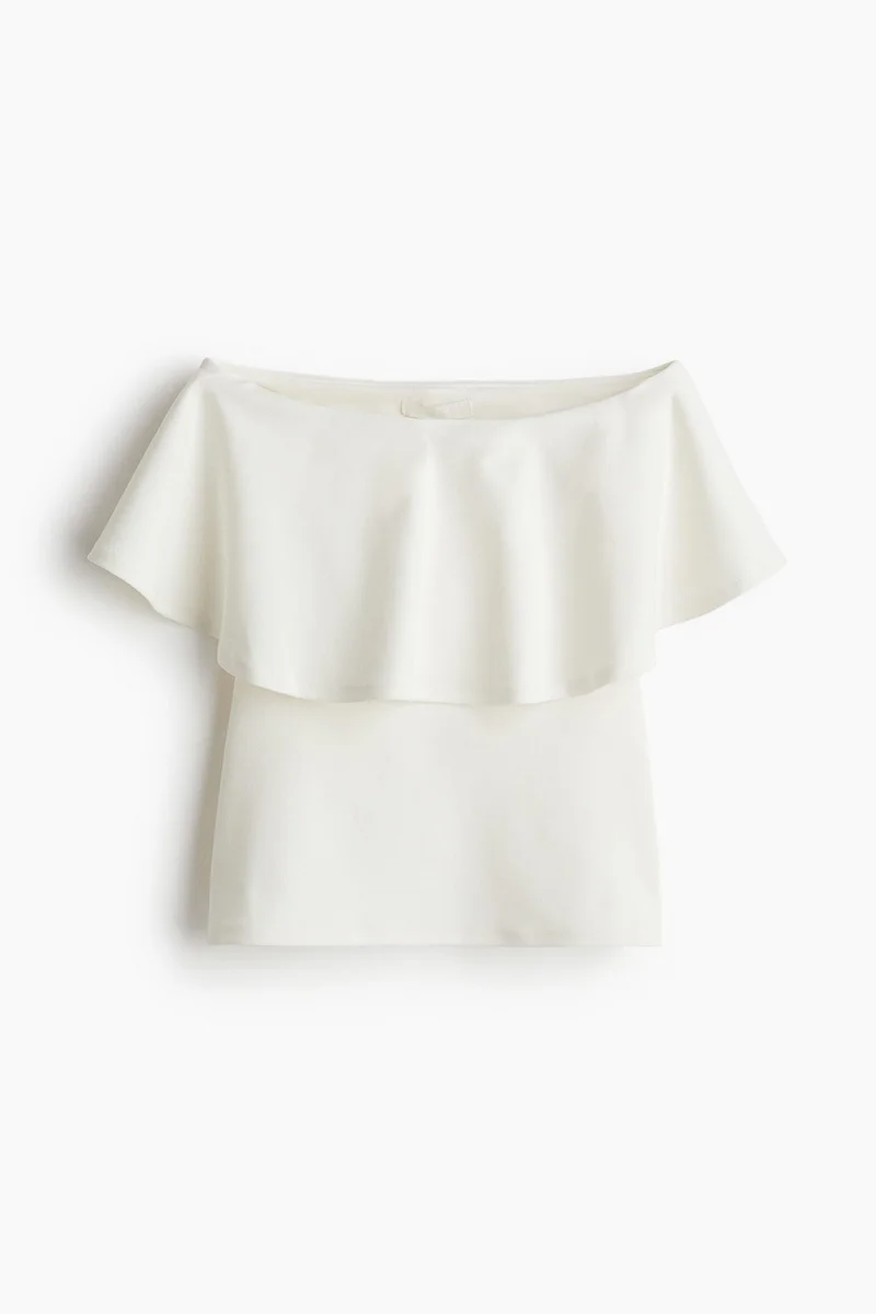 H&M Flounced interlock bandeau top
