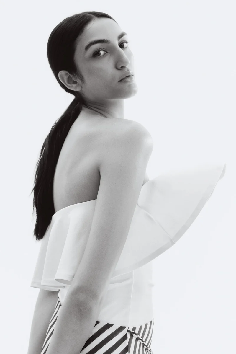 H&M Flounced interlock bandeau top