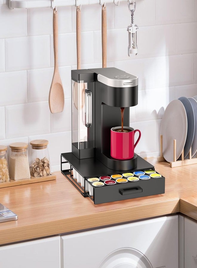 ZECENN درج منظم لتخزين كبسولات القهوة من نوع K-Cup، حامل كبسولات قهوة ZECENN لكبسولات Keurig، منظم محطة القهوة، ملحقات ركن القهوة (سعة 36 كبسولة - درج تخزين) - Image 2
