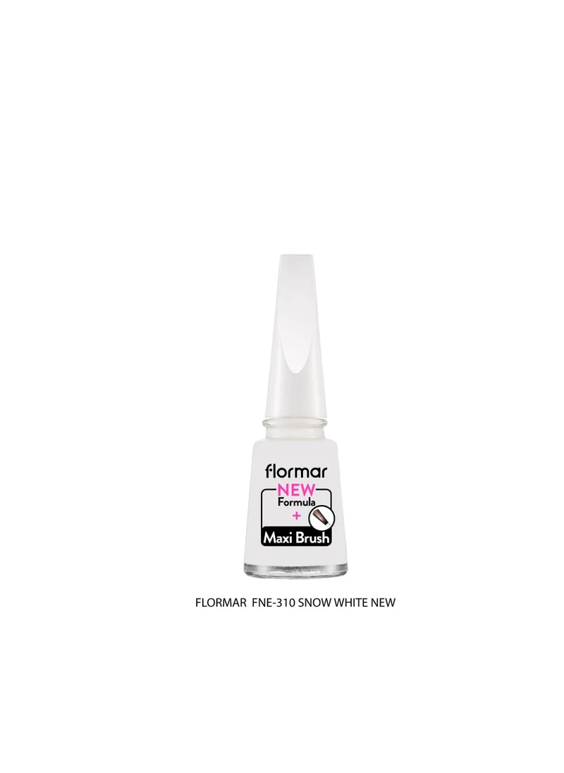 flormar Flormar Classic Nail Enamel With New Improved Formula And Thicker Brush - 310 Snow White