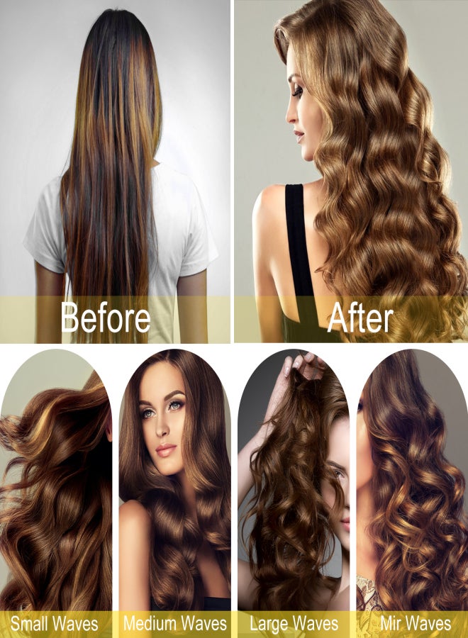 آيسيلي بكرات شعر ذاتية التثبيت، أدوات تجعيد الشعر للاستخدام المنزلي، عبوة من 10 قطع - Image 5