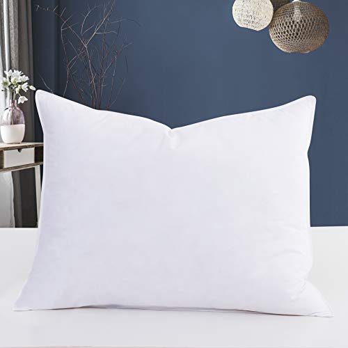 Eastwarmth Goose Down & Feather Pair Pillows Insert for Side and Back Sleepers White Color,100% Soft Cotton King 20x36in - Image 3