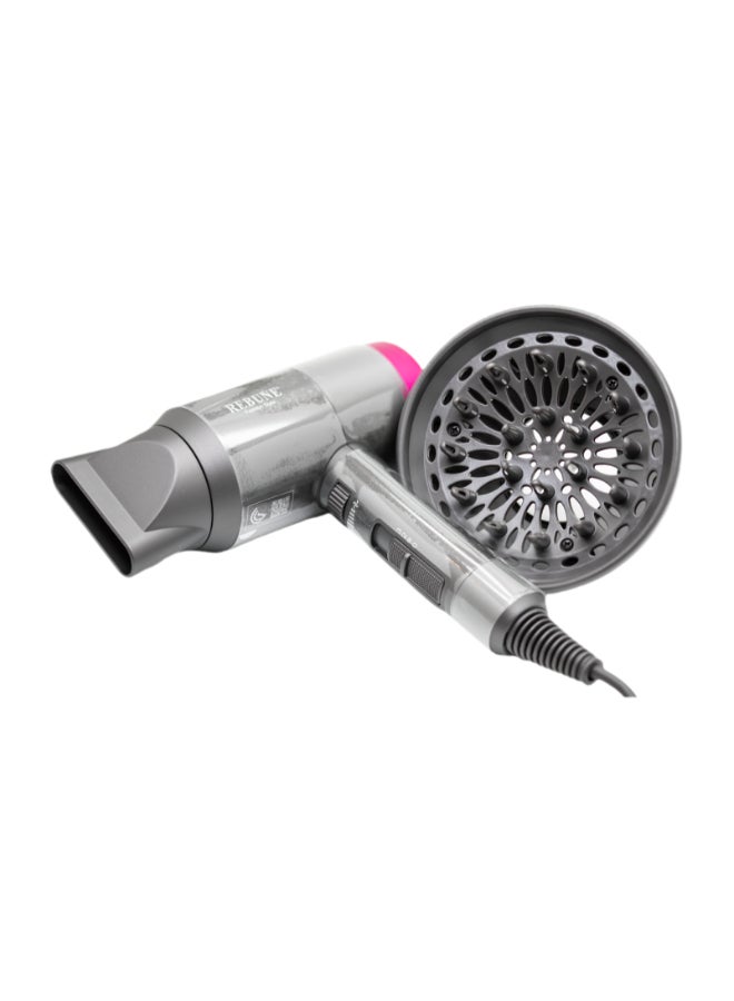 REBUNE 2-Piece Maysam Hair Dryer Set Grey/Pink - Image 3