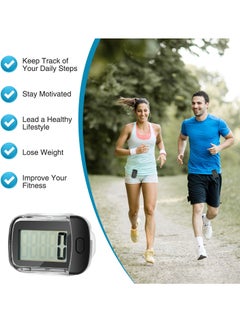 KASTWAVE 3D Pedometer for Walking, Simple Digital Step Counter with Removable Clip and Lanyard, Accurate Pedometers for Steps Track with Large LCD Display for Men Women Kids Walking Running Hiking Sports  - Image 3