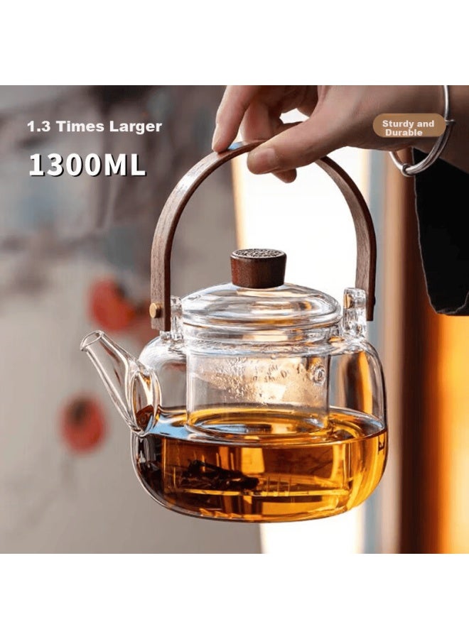 Yihutea Yihu Tea Glass Teapot High-temperature Resistant Kettle Electric Ceramic Stove Special Boiling Kettle Fireproof Large Capacity Tea Set - Image 1