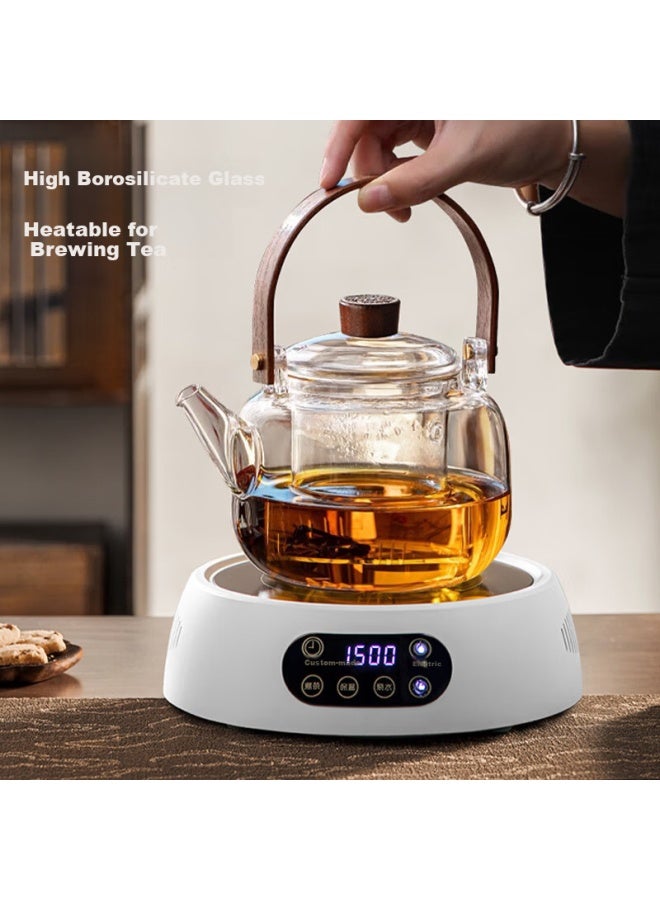 Yihutea Yihu Tea Glass Teapot High-temperature Resistant Kettle Electric Ceramic Stove Special Boiling Kettle Fireproof Large Capacity Tea Set - Image 2