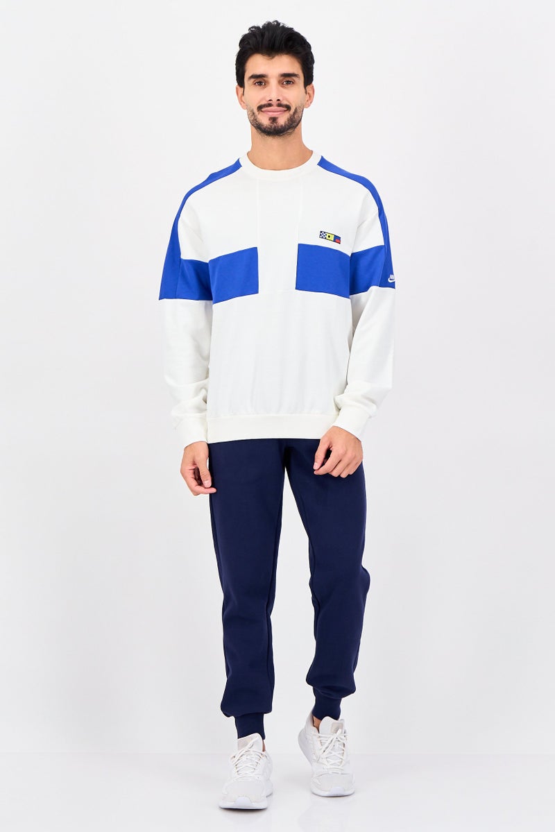 VANS Men Sportswear Fit Long Sleeve Outdoor Sweatshirt, White - Image 4