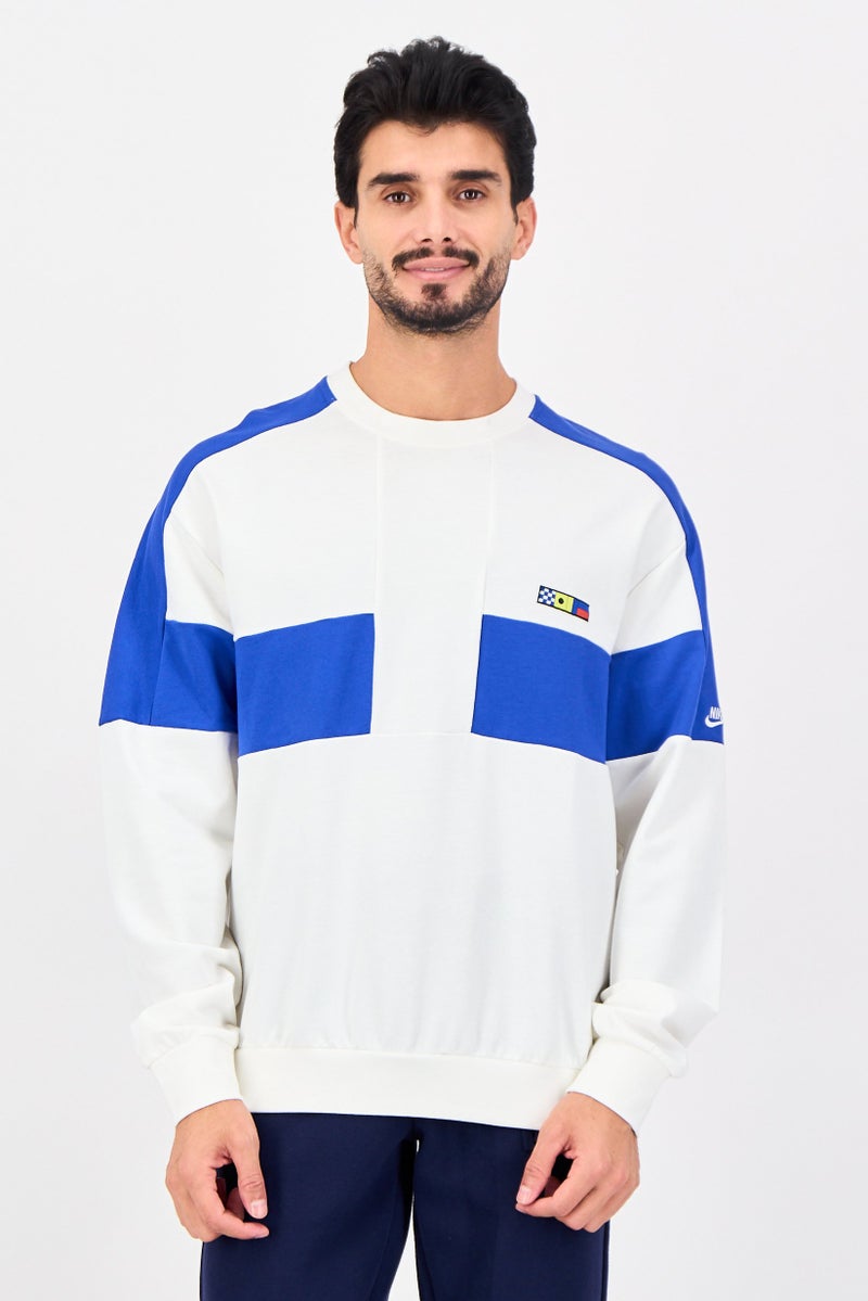 VANS Men Sportswear Fit Long Sleeve Outdoor Sweatshirt, White - Image 1