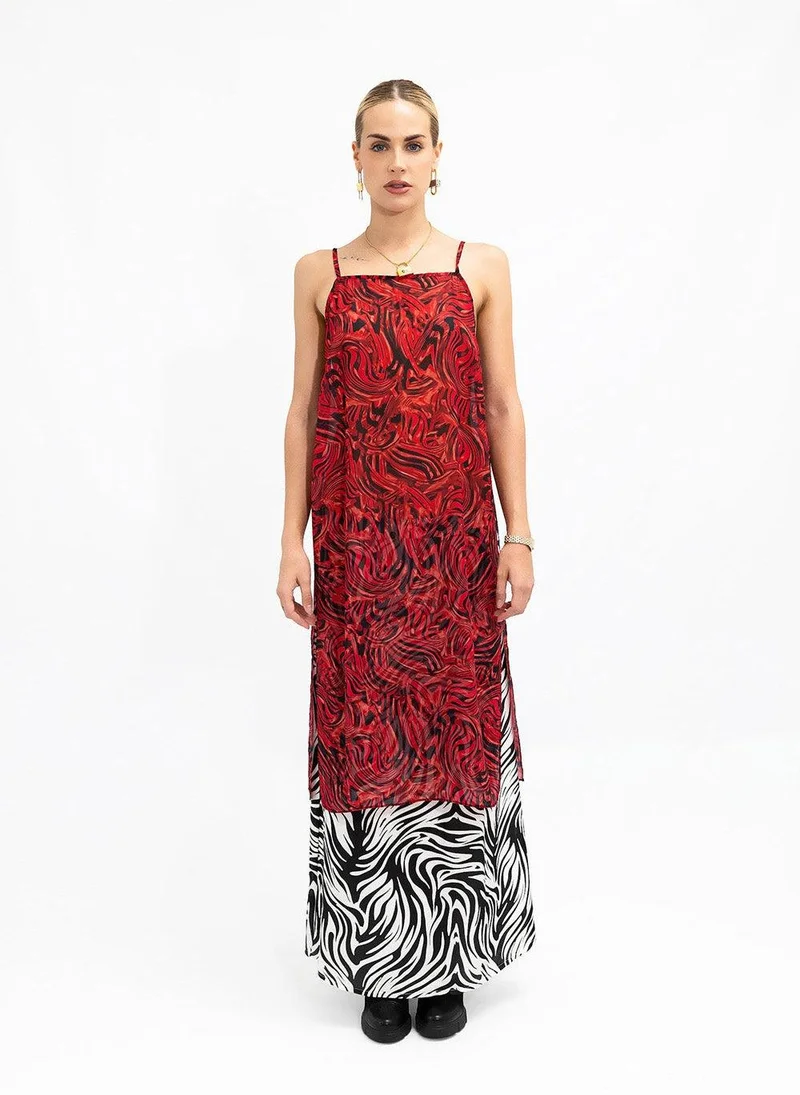 JANARA JONES Lava Chiffon Linda Cami Top