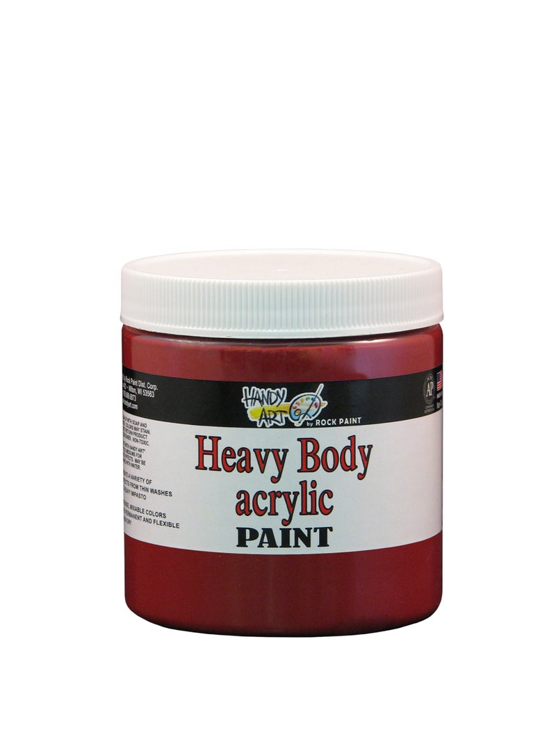 Handy Art Nu Master Heavy Body Acrylic Paint 8 ounce Alizarin Crimson