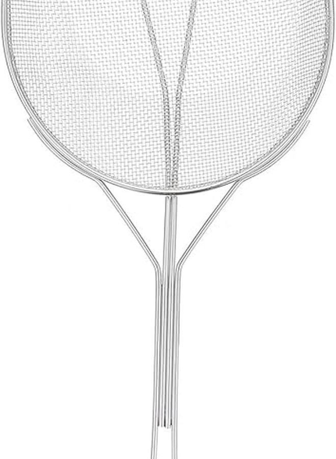 Stainless Steel Oil Slag Scoop Long Handle Kitchen Strainer Rust Resistant Easy Clean - Image 1