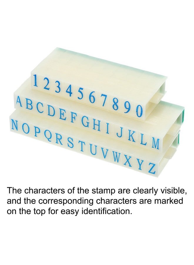 PATIKIL Detachable Number Letter Stamp 9Mm Plastic 9+26 Digits Font Size 3 Numeral 09 Alphabet Az Combination Set For Card Tag Scrapbook Craft Making Teaching - Image 3