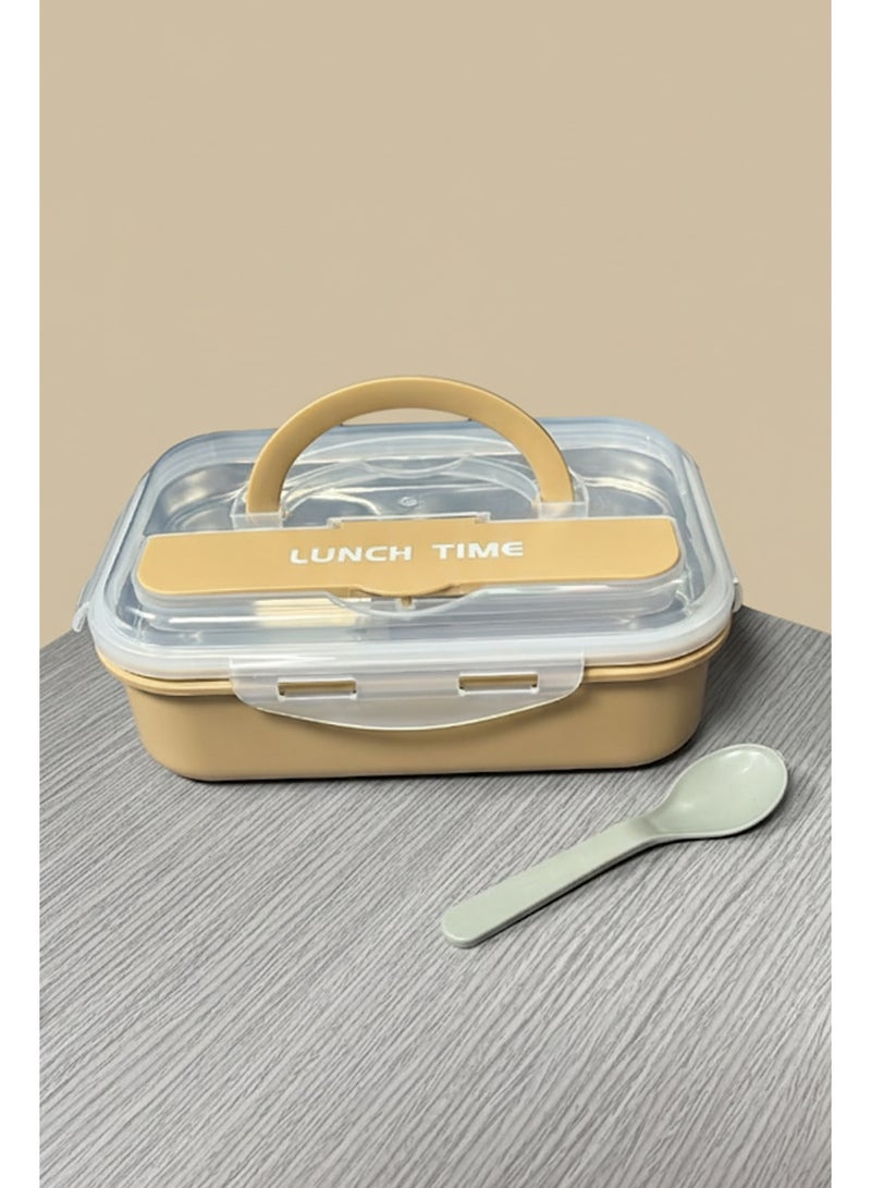 Bisbell Stainless Steel Bento Box 800ml, 2-Compartment Leakproof Tiffin, BPA-Free Lunch Container - Image 3