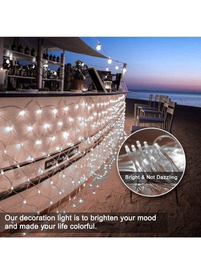 Litehom أضواء خيوط الجنية بشبكة LED من لايت هوم - أضواء LED للاحتفال بالديوالي لتزيين المنزل 6.6 قدم × 6.6 قدم 144 LED (شبكة بيضاء 2x2) - Image 5
